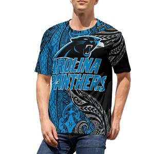 Top qualité respirant Polyester coton t-shirts hommes grande taille 6XL polynésien Tribal impression Sport hauts personnalisé Football logo t-shirts - Product Image 4