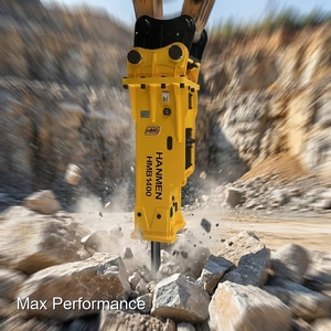 Brise-roche hydraulique HMB de premier choix pour la destruction de surfaces en béton, asphalte et roche - Product Image 2