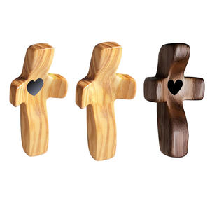 Mini croix poche de pâques Crucifix petite croix de prière petit <span class=keywords><strong>prêtre</strong></span> religieux Vintage enfants bénédiction croix en <span class=keywords><strong>bois</strong></span> ornements - Product Image 1