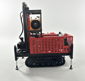 Máquina Perforadora de Agua sobre Rieles, Fabricante Profesional en China, Plataforma de Perforación sobre Orugas de 200 m con Motor Refrigerado por Agua de 22/25/35 hp - Product Image 2