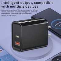 Chargeur double port HNT-PD3002RZ 30W GaN 1A1C, prise de charge rapide PD 3.0 certifiée CE FCC UKCA KC PSE pour smartphones universels