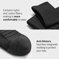Chaussettes de sport en coton gris, chaussettes de course rembourrées à séchage rapide, chaussettes de sport personnalisées avec logo, chaussettes de basket-ball pour hommes, vente en gros