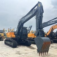 Excavatrice sur chenilles hydraulique HYUNDAI 220LC-9S d'occasion, haute performance, robuste, 22 tonnes, avec moteur d'origine