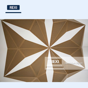 耐火性アルミ天井パネル、装飾アルミストリップ、バッフルハニカム天井パネル、建築用アルミ天井をカスタマイズ - Product Image 3