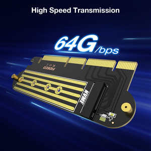 بطاقة واجهة الشبكة الأكثر مبيعًا من FIDECO بطاقة توسيع PCI Express X4 X8 X16 PCI-E x 4 64gbps إلى <span class=keywords><strong>m</strong></span>.<span class=keywords><strong>2</strong></span> nvme - Product Image 2