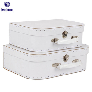 Valises et boîtes cadeaux en carton de couleur unie en gros, adaptées aux enfants, avec poignées, collection 2026 - Product Image 4