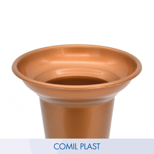 Great Quality COMIL PLAST CF24 European Style Plastic <b>Vase</b> Replacement for <b>Bronze</b> Ring Niche Mausoleum Crypt Height 7.3 Inches - Product Image 4
