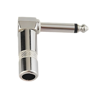Son musical 1/4 "6.35mm TS Guitar Cable Plug Audio 6.35mm Heavy Duty TS Mono Male Solder Jack Connector for Speaker/Guitar