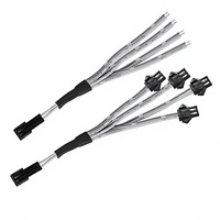 Câble connecteur personnalisé SM2.5 UL2468 24AWG 3-en-1 pour éclairage froid, fil terminal SM2.54-2P, faisceau de câbles électroniques