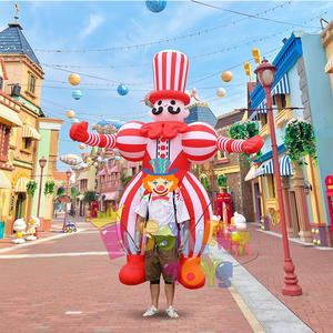Guangzhou fábrica OEM nuevo diseño inflable desfile disfraz caminar inflable payaso bailando marioneta - Product Image 4