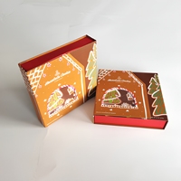 Boîte cadeau en papier rigide magnétique de style livre, personnalisée et imprimée en gros, en matériaux recyclés, pour les fêtes de Noël