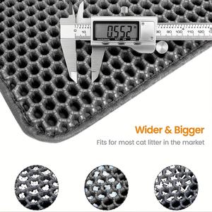 Tapis de litière pour chat intelligent, <span class=keywords><strong>double</strong></span> couche, imperméable, prix abordable, facile à nettoyer, en matériau EVA, capacité de 20 L, accessoire pour litière de chat - Product Image 4