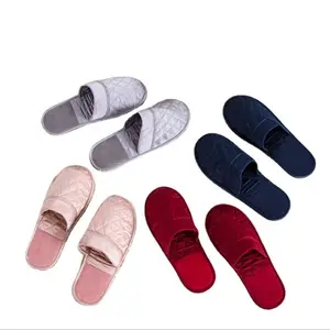 Gewatteerde Moerbei Zijde Slippers Custom Zijde Charmeuse Vrouwen Slapen Slippers