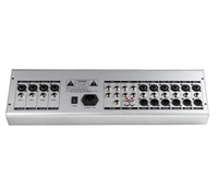XTUGA MX-14S Mixeur audio professionnel 14 canaux avec double effets DSP 99, 3 sorties AUX et affichage du signal pour studio et scène
