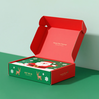 Cajas de Regalo Navideñas Personalizadas de Alta Gama con Forro de Esponja, Caja de Cartón Corrugado para Empaque de Regalos y Manualidades