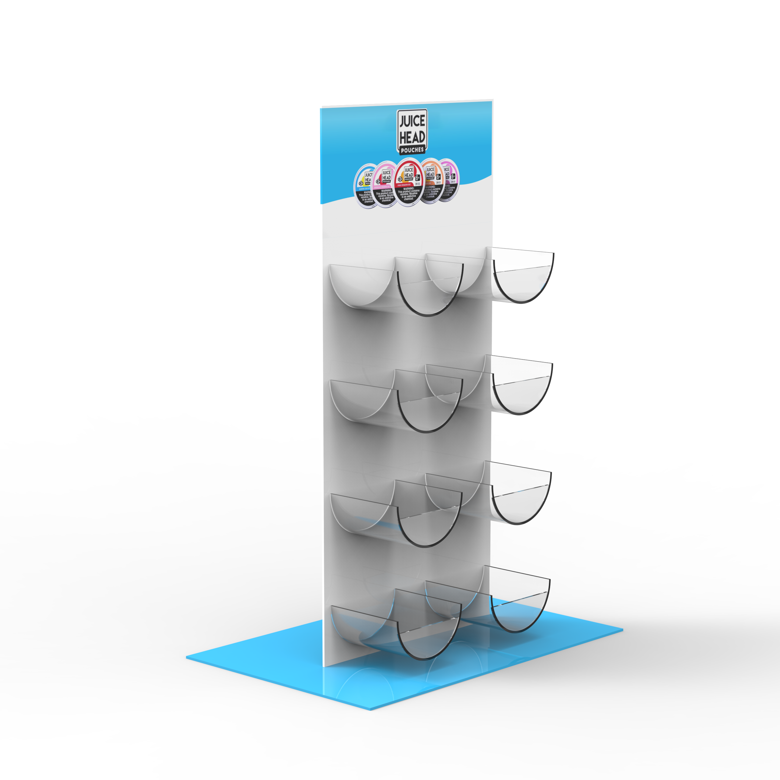 Apache Factory Customizable Acrylic Countertop Smoking Display Racks for Shopping Malls — view 4
