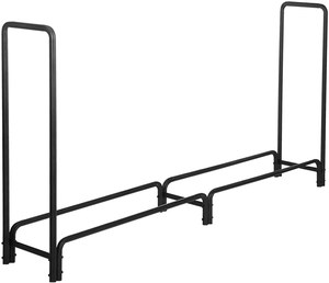 Firewood Holder Storage <strong>Rack</strong> Easy Assemble <strong>Steel</strong> Tubular Log <strong>Rack</strong> for Patio Dec - Product Image 1