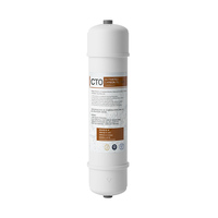 10 pouces 0.2 microns charbon actif bloc sédiment T33 purificateurs d'eau cartouche filtrante