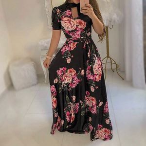 <span class=keywords><strong>Vestidos</strong></span> Casuales de Mujer Coloridos, Diseño Maxi con Dobladillo Holgado para <span class=keywords><strong>Fiesta</strong></span>, Última Moda de Verano <span class=keywords><strong>2021</strong></span>, Ropa de Mujer Económica - Product Image 5