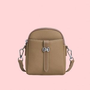 Bolso Bandolera de Cuero Genuino para Mujer, Versátil y Moderno, para Invierno/Otoño, de Alta Gama, Duradero, para Teléfono Móvil, Capacidad de 1L - Product Image 6