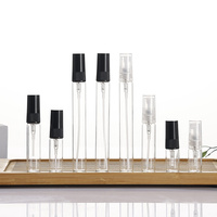 Vente en gros de flacons de parfum en verre vides de 1 ml, 2 ml, 3 ml, 5 ml, 10 ml, flacons d'échantillons de cosmétiques avec atomiseur à fine brume