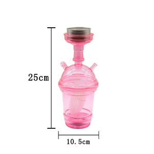 Set de Cachimba Portátil Mini Boba de Plástico Acrílico al por Mayor con Manguera y Pinzas para Viajes, Fiestas y Regalos - Product Image 2