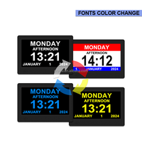 Jam tangan Digital PRO 7 ", jam peredupan otomatis DST, jam kalender Digital, bingkai gambar HD, pengingat obat, Alarm kustom
