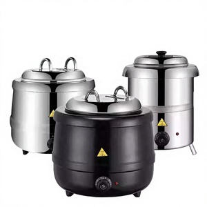 Chauffe-Soupe Électrique Noir Grande Capacité 10L 13L pour Cuisine Professionnelle – Matériel de Restauration Durable pour Hôtels et Restaurants – En Promotion - Product Image 1