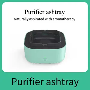 Automatic Battery Operated Portable Ashtray Air Purifier Electric Smokeless Ashtrays For Cigarettes Indoor Home