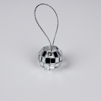 Ornement suspendu boule disco mosaïque en mousse EPS, pendentif réfléchissant étincelant pour toile de fond de mariage et accessoires photo