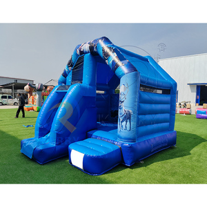 <span class=keywords><strong>Castillo</strong></span> Inflable con Tobogán Temático <span class=keywords><strong>de</strong></span> la Princesa <span class=keywords><strong>de</strong></span> Hielo y Nieve, Azul, <span class=keywords><strong>para</strong></span> Niños, Alquiler Comercial <span class=keywords><strong>para</strong></span> Jardín - Product Image 5