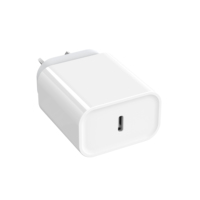 Chargeur mural rapide USB-C 20W avec prise AU, adaptateur d'alimentation PD pour iPhone, smartphone, tablette