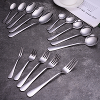Forks Custom LOGO Flatware Set Restaurant Hotel Stainless Steel Cutlery Set Forks Knives Spoons
