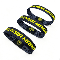 Bracelets élastiques personnalisés en RPET, imprimés par transfert thermique, écologiques, tendance, avec votre propre logo, RFID