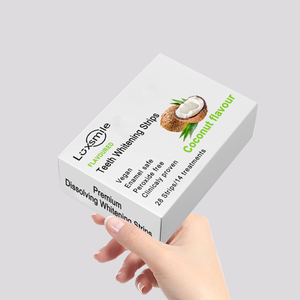 Luxsmile 5d Custom naturale <span class=keywords><strong>olio</strong></span> di <span class=keywords><strong>cocco</strong></span> scatola semplice Pap luminoso sbiancante <span class=keywords><strong>denti</strong></span> bianchi <span class=keywords><strong>denti</strong></span> Premium strisce di sbiancamento Private Label - Product Image 1