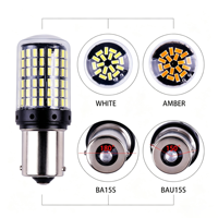 Ampoule LED automobile JHS 3157 pour voiture et camion, 1156 1157 T20 3014 144SMD, sans erreur Canbus, pour clignotant, frein, feux arrière, marche arrière et feux de stationnement