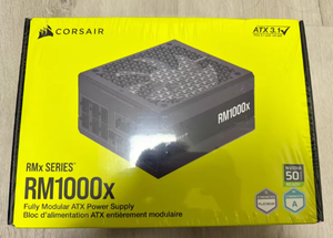 Alimentation PC de bureau COR-SAIR RM1000x entièrement modulaire, faible bruit, ATX 3.1, PCIe 5.1, efficacité Gold, connecteurs natifs, noire, en stock - Product Image 3