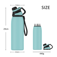 Venta al por mayor personalizado impreso ODM 304 termo de acero inoxidable sellado y botellas de agua con aislamiento magnético al aire libre a prueba de fugas