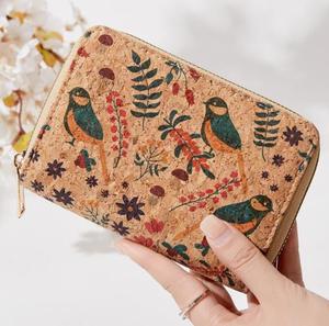 High Quality <b>Lady</b> Coin Purse RFID Blocking New Design Luxury Women's <b>Wallet</b> Environmentally Friendly Vegetarian Cork Zipper - Product Image 6