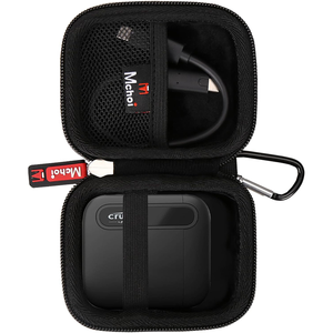 Étui de voyage étanche pour SSD à coque rigide compatible avec <span class=keywords><strong>Crucial</strong></span> X10/X9 Pro 4 To/2 To/1 To <span class=keywords><strong>Disque</strong></span> SSD <span class=keywords><strong>externe</strong></span> - Product Image 1