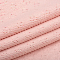 Tissu Jacquard Pointelle Tricoté 3D 100% Coton Peigné en Gros pour Barboteuses, T-shirts, Débardeurs et Pyjamas pour Bébés et Enfants