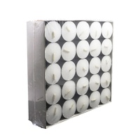 Bougie chauffe-plat de Noël AOYIN UK pour décoration, bougies chauffe-plat non parfumées, lot de 100, 4 heures de combustion, paraffine