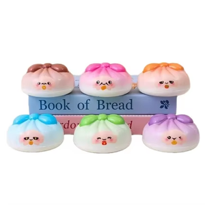 Nuevo Juguete Blandito de PU con Forma de Dumpling, Suave, Lindo, de Rebote Lento, Terapéutico, para Aliviar el Estrés, Portátil, para Uso en Oficina - Product Image 3