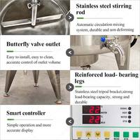 Mini pasteurisateur 200L pour jus de fruits et lait, machine de pasteurisation avec pompe automatique, haute précision, acier inoxydable