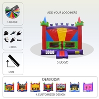 Château gonflable commercial, maison de rebond, châteaux gonflables en gros, château gonflable pour fête