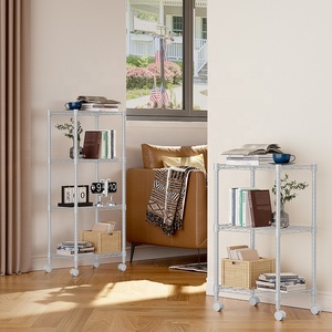 MZG-Estante de almacenamiento de alambre duradero ajustable de 4 niveles para cocina, baño, armario, garaje, alta capacidad - Product Image 5