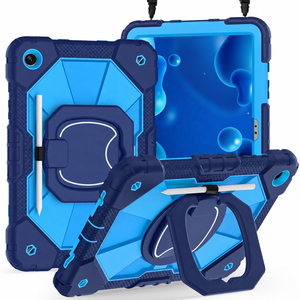 Funda Resistente a Golpes para Tablet con Soporte de Mano Giratorio de 360° para <span class=keywords><strong>Samsung</strong></span> <span class=keywords><strong>Galaxy</strong></span> <span class=keywords><strong>Tab</strong></span> A11+ A9+ A11 A9 S11 S10 FE S9 FE <span class=keywords><strong>A8</strong></span> A7 - Product Image 1