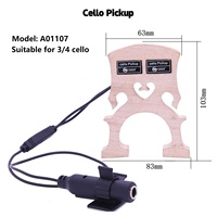 En gros, Pont de violoncelle et de contrebasse en bois d'érable avec micro piézo intégré pour violoncelles 3/4 et 4/4 et contrebasses 4/4