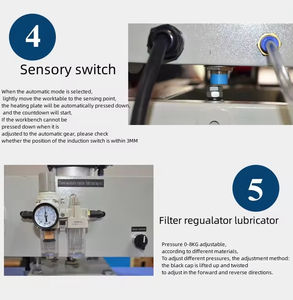 Imprimantes DTF Semi-Automatiques Pneumatiques Double Station 220V, Machine d'Impression de Logos pour Maillots et <span class=keywords><strong>Flocage</strong></span> - Product Image 5