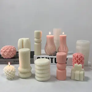Candele seawell candele a forma di pilastro personalizzate all'ingrosso della fabbrica candela di lusso profumata